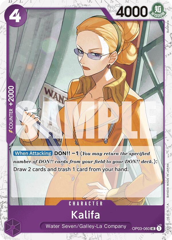 Kalifa (Jolly Roger Foil) - OP03-060 - Premium Booster -The Best- (PRB-01)
