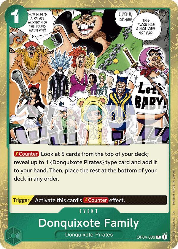 Donquixote Family (Jolly Roger Foil) - OP04-036 - Premium Booster -The Best- (PRB-01)