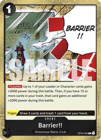 Barrier!! (Jolly Roger Foil) - OP04-095 - Premium Booster -The Best- (PRB-01)