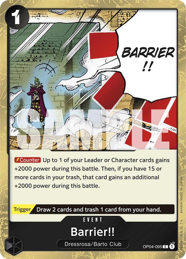 Barrier!! (Jolly Roger Foil) - OP04-095 - Premium Booster -The Best- (PRB-01)