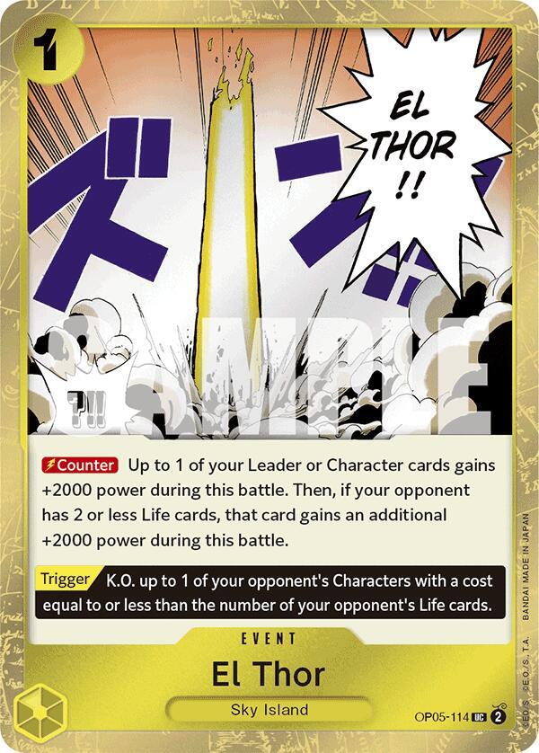 El Thor (Jolly Roger Foil) - OP05-114 - Premium Booster -The Best- (PRB-01)