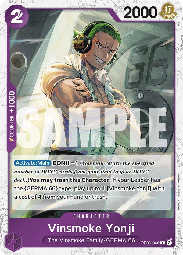 Vinsmoke Yonji (OP06-066) (Jolly Roger Foil) - OP06-066 - Premium Booster -The Best- (PRB-01)