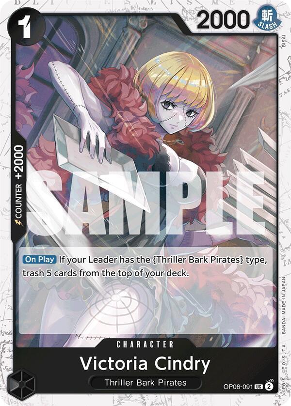 Victoria Cindry (Jolly Roger Foil) - OP06-091 - Premium Booster -The Best- (PRB-01)