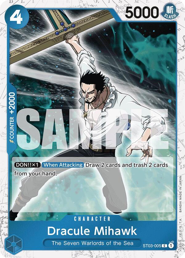 Dracule Mihawk (ST03-005) (Jolly Roger Foil) - ST03-005 - Premium Booster -The Best- (PRB-01)