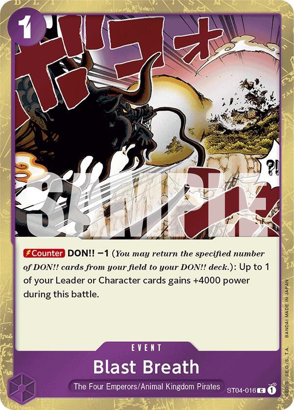 Blast Breath (Jolly Roger Foil) - ST04-016 - Premium Booster -The Best- (PRB-01)