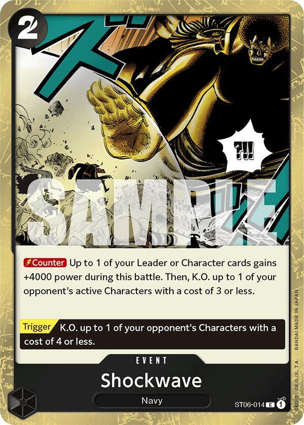 Shockwave (Jolly Roger Foil) - ST06-014 - Premium Booster -The Best- (PRB-01)