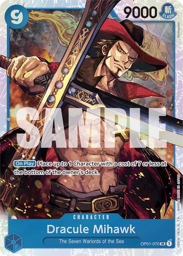 Dracule Mihawk (OP01-070) (Reprint) - OP01-070 - Premium Booster -The Best- (PRB-01)