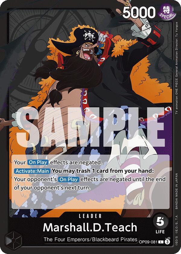 Marshall.D.Teach (081) - OP09-081 - Emperors in the New World (OP09) - Normal