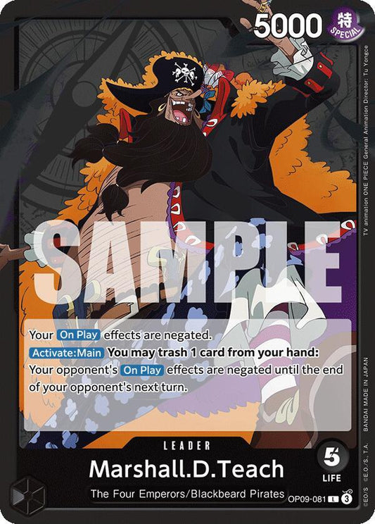 Marshall.D.Teach (081) - OP09-081 - Emperors in the New World (OP09) - Normal