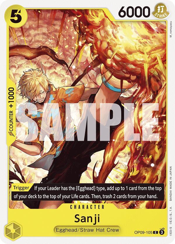 Sanji (105) - OP09-105 - Emperors in the New World (OP09) - Normal