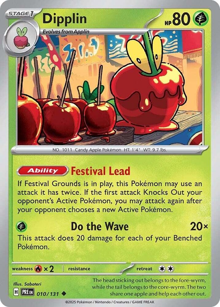 Dipplin - 010/131 - SV: Prismatic Evolutions (PRE) - Normal - Pokemon TCG Card