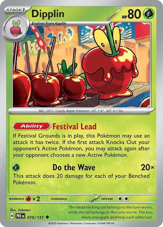 Dipplin - 010/131 - SV: Prismatic Evolutions (PRE) - Normal - Pokemon TCG Card