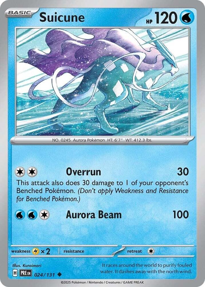 Suicune - 024/131 - SV: Prismatic Evolutions (PRE) - Normal - Pokemon TCG Card