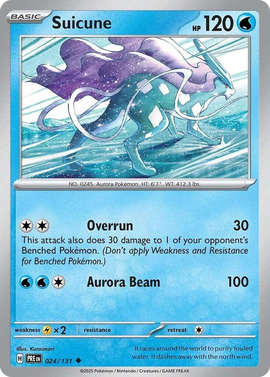 Suicune - 024/131 - SV: Prismatic Evolutions (PRE) - Reverse Holofoil - Pokemon TCG Card