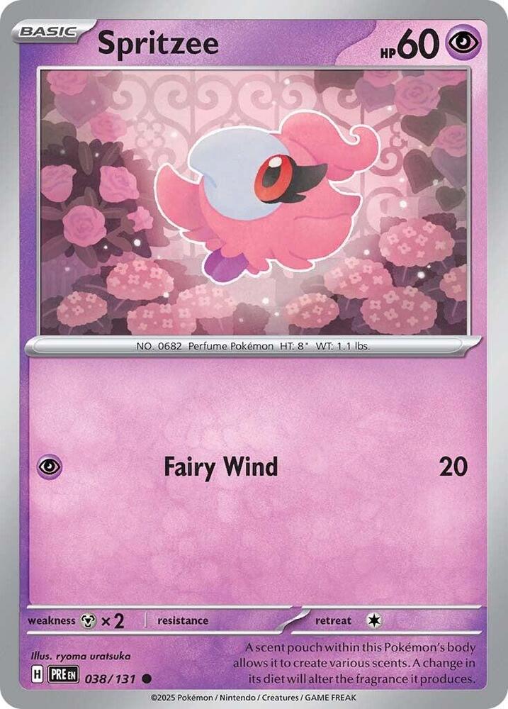Spritzee - 038/131 - SV: Prismatic Evolutions (PRE) - Normal - Pokemon TCG Card