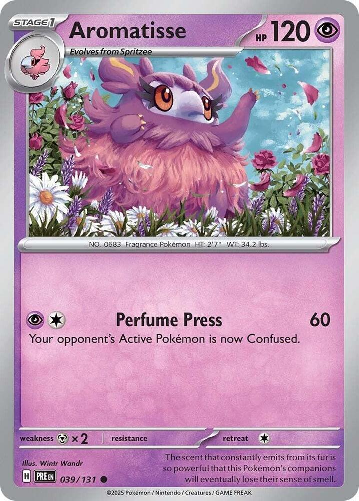 Aromatisse - 039/131 - SV: Prismatic Evolutions (PRE) - Normal - Pokemon TCG Card