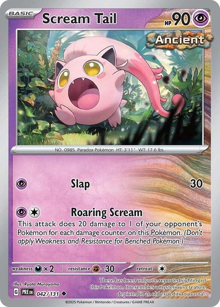 Scream Tail - 042/131 - SV: Prismatic Evolutions (PRE) - Normal - Pokemon TCG Card