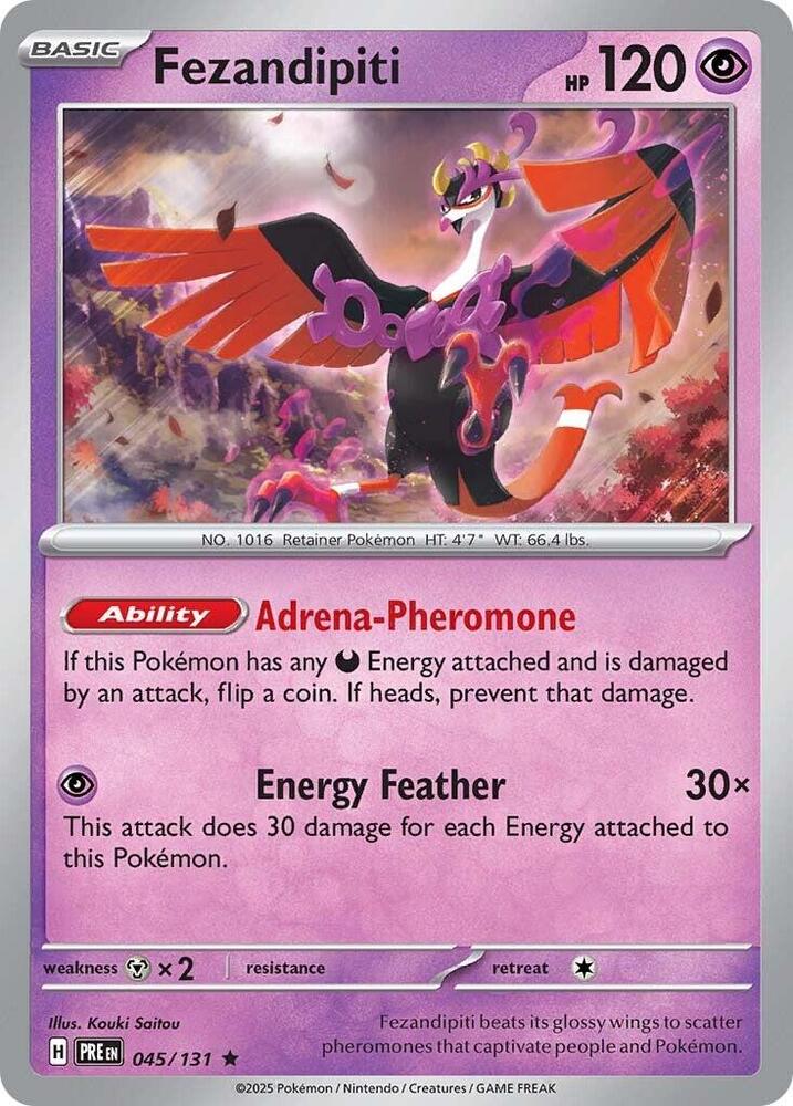 Fezandipiti - 045/131 - SV: Prismatic Evolutions (PRE) - Reverse Holofoil - Pokemon TCG Card