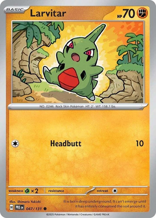 Larvitar - 047/131 - SV: Prismatic Evolutions (PRE) - Normal - Pokemon TCG Card