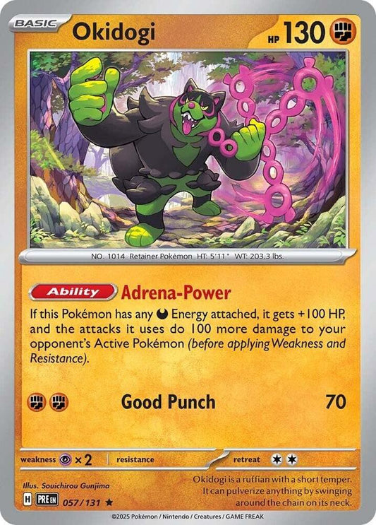 Okidogi - 057/131 - SV: Prismatic Evolutions (PRE) - Reverse Holofoil - Pokemon TCG Card
