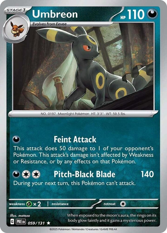 Umbreon - 059/131 - SV: Prismatic Evolutions (PRE) - Holofoil - Pokemon TCG Card