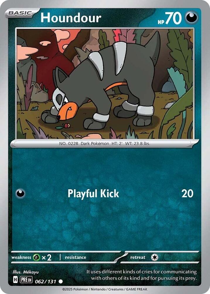 Houndour - 062/131 - SV: Prismatic Evolutions (PRE) - Normal - Pokemon TCG Card