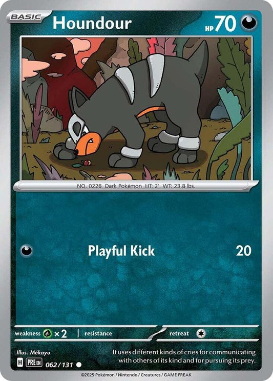Houndour - 062/131 - SV: Prismatic Evolutions (PRE) - Normal - Pokemon TCG Card