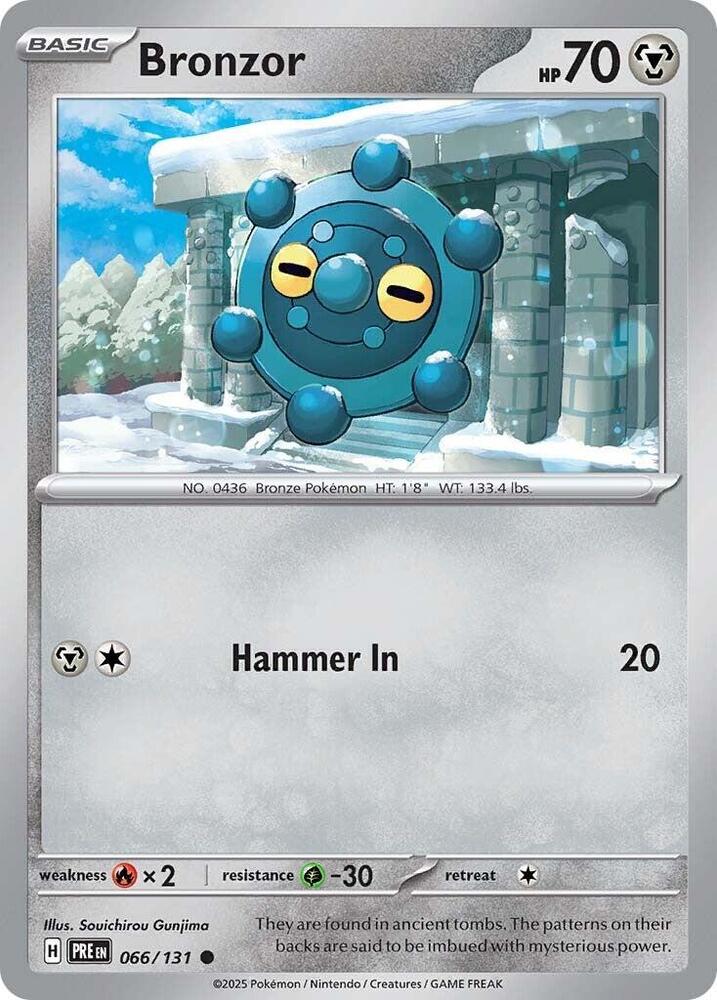 Bronzor - 066/131 - SV: Prismatic Evolutions (PRE) - Normal - Pokemon TCG Card