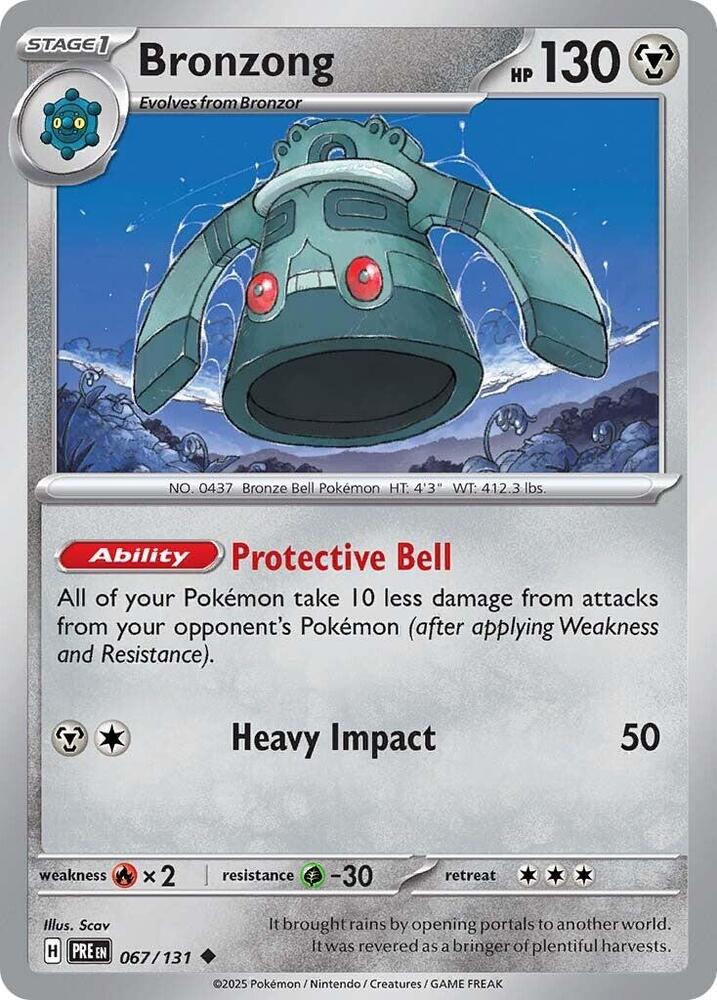 Bronzong - 067/131 - SV: Prismatic Evolutions (PRE) - Normal - Pokemon TCG Card