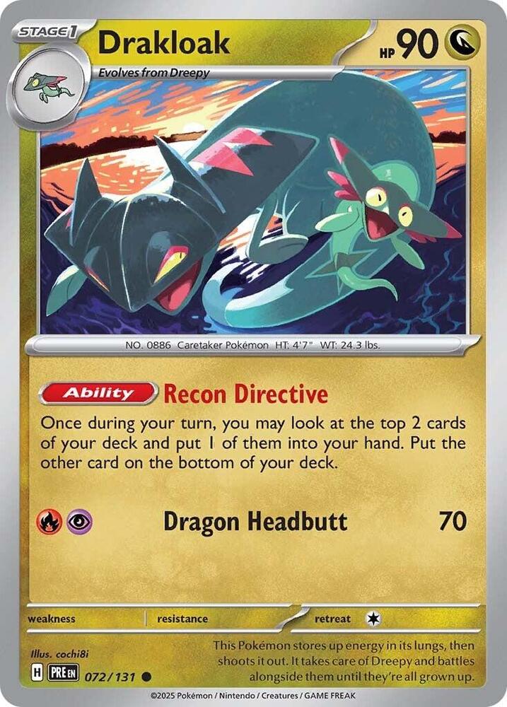 Drakloak - 072/131 - SV: Prismatic Evolutions (PRE) - Normal - Pokemon TCG Card