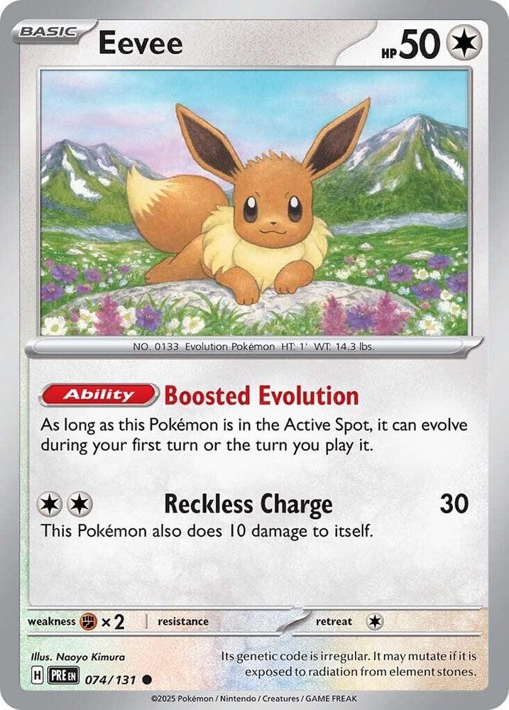 Eevee - 074/131 - SV: Prismatic Evolutions (PRE) - Normal - Pokemon TCG Card