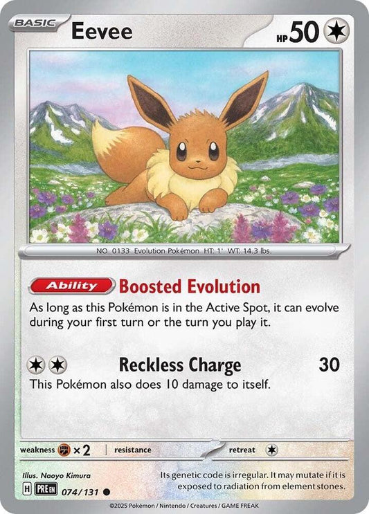 Eevee - 074/131 - SV: Prismatic Evolutions (PRE) - Normal - Pokemon TCG Card