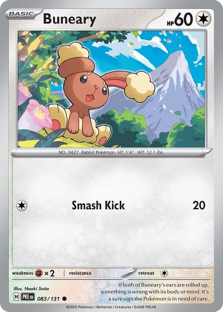 Buneary - 083/131 - SV: Prismatic Evolutions (PRE) - Normal - Pokemon TCG Card