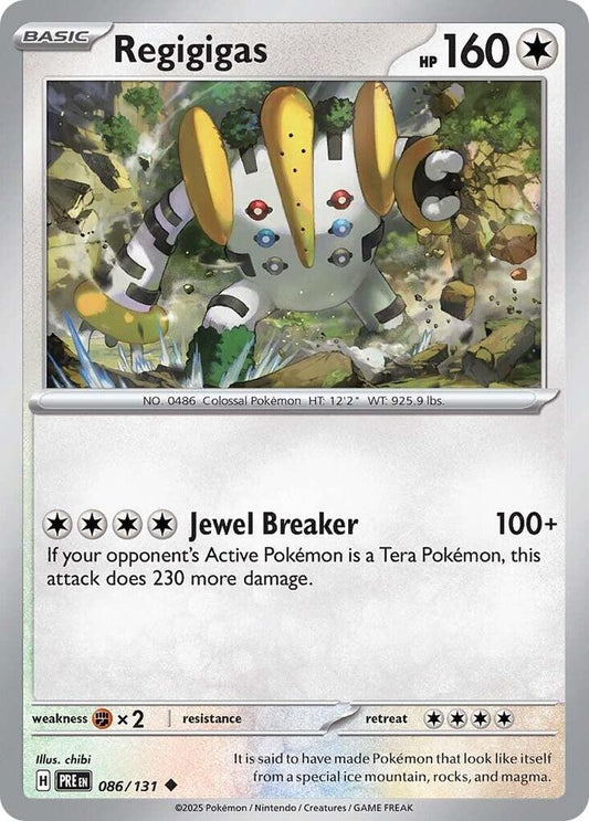 Regigigas - 086/131 - SV: Prismatic Evolutions (PRE) - Normal - Pokemon TCG Card