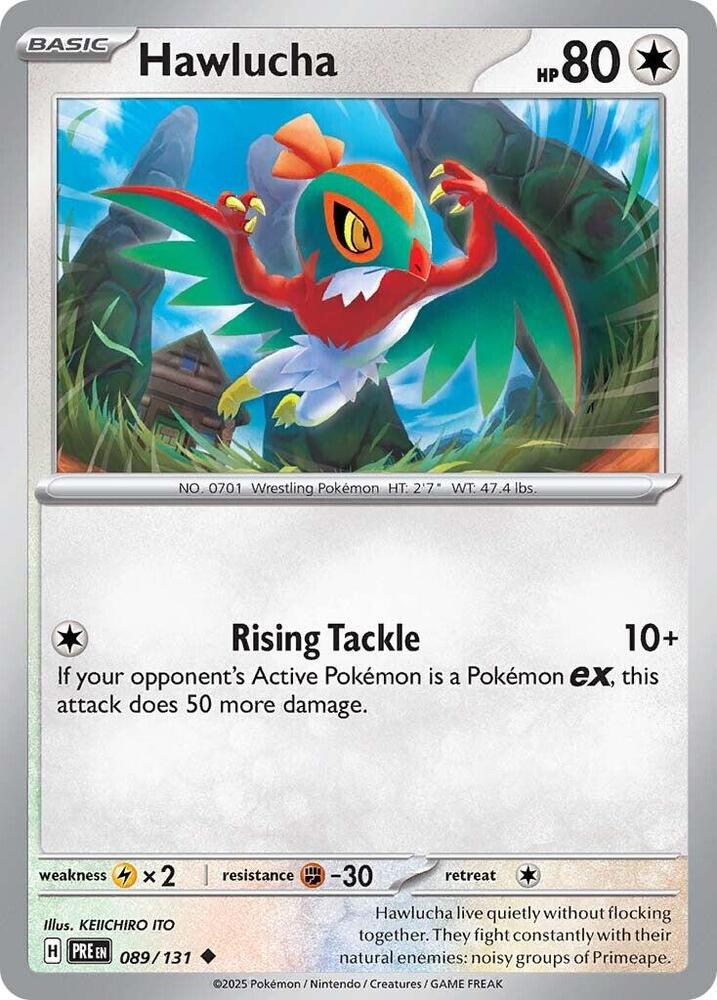 Hawlucha - 089/131 - SV: Prismatic Evolutions (PRE) - Normal - Pokemon TCG Card