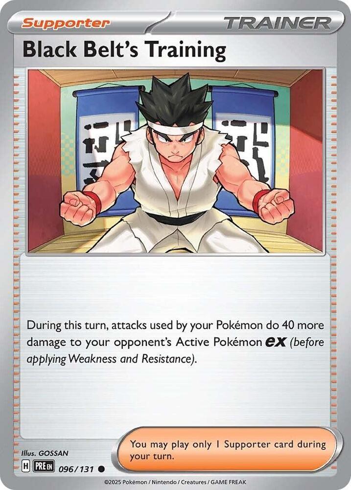 Black Belt's Training - 096/131 - SV: Prismatic Evolutions (PRE) - Common - Normal - Pokemon TCG Card