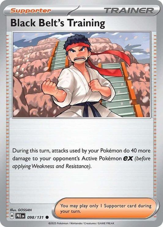 Black Belt's Training - 098/131 - SV: Prismatic Evolutions (PRE) - Common - Normal - Pokemon TCG Card