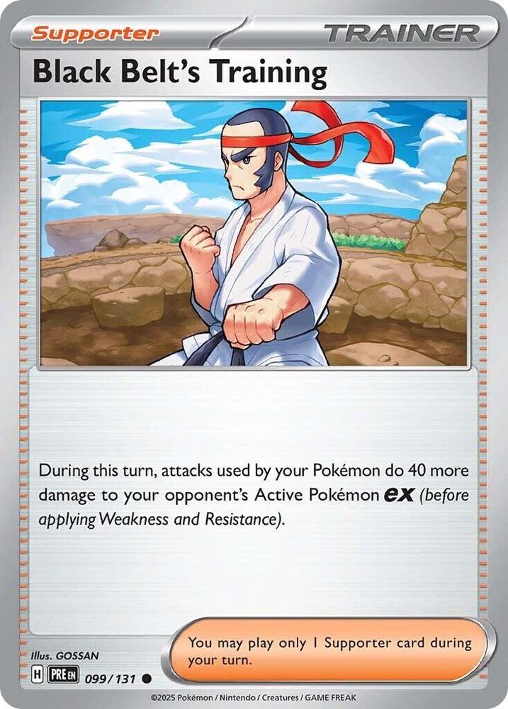 Black Belt's Training - 099/131 - SV: Prismatic Evolutions (PRE) - Common - Normal - Pokemon TCG Card