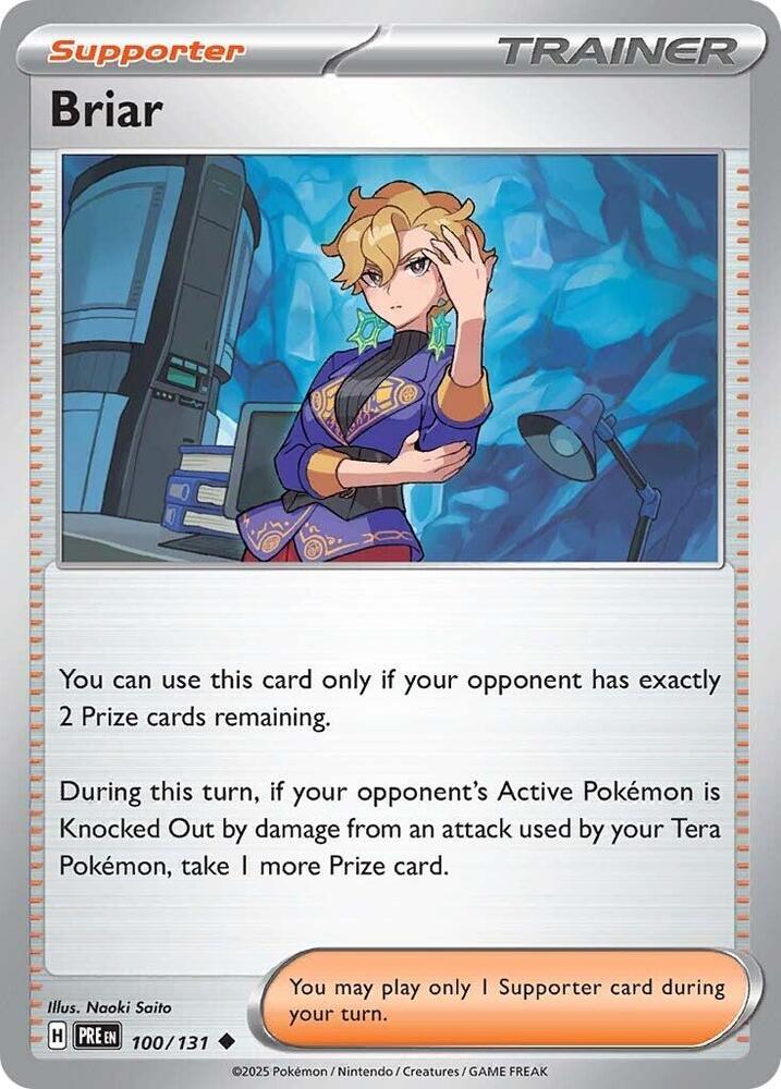 Briar - 100/131 - SV: Prismatic Evolutions (PRE) - Normal - Pokemon TCG Card