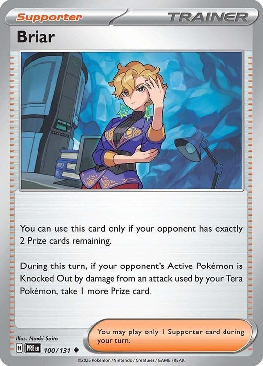 Briar - 100/131 - SV: Prismatic Evolutions (PRE) - Normal - Pokemon TCG Card