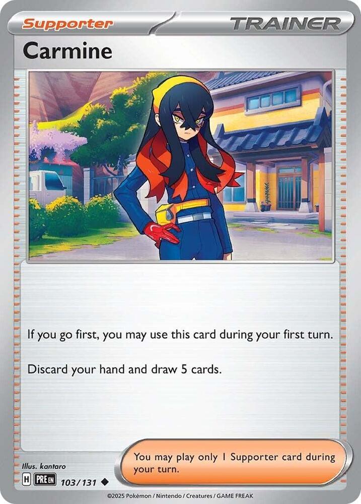 Carmine - 103/131 - SV: Prismatic Evolutions (PRE) - Normal - Pokemon TCG Card