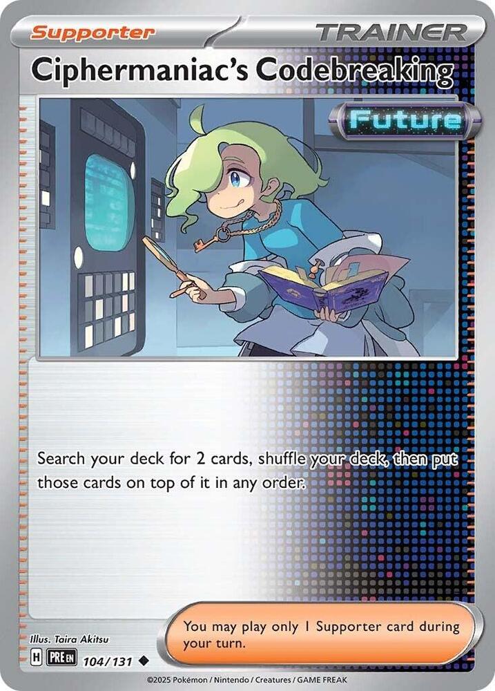 Ciphermaniac's Codebreaking - 104/131 - SV: Prismatic Evolutions (PRE) - Normal - Pokemon TCG Card
