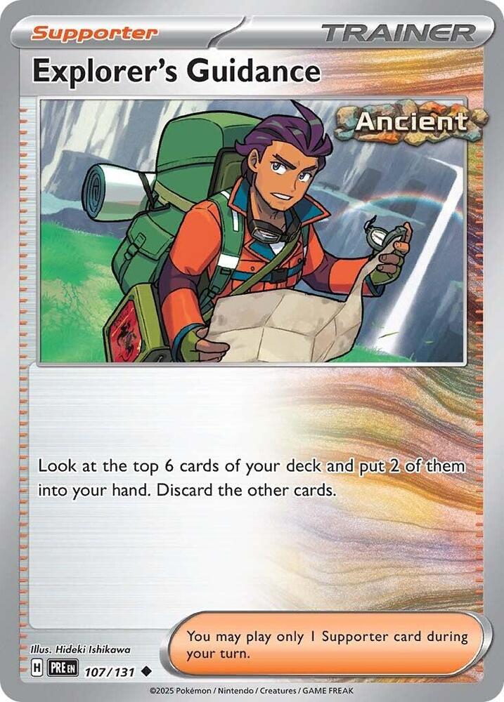 Explorer's Guidance - 107/131 - SV: Prismatic Evolutions (PRE) - Normal - Pokemon TCG Card