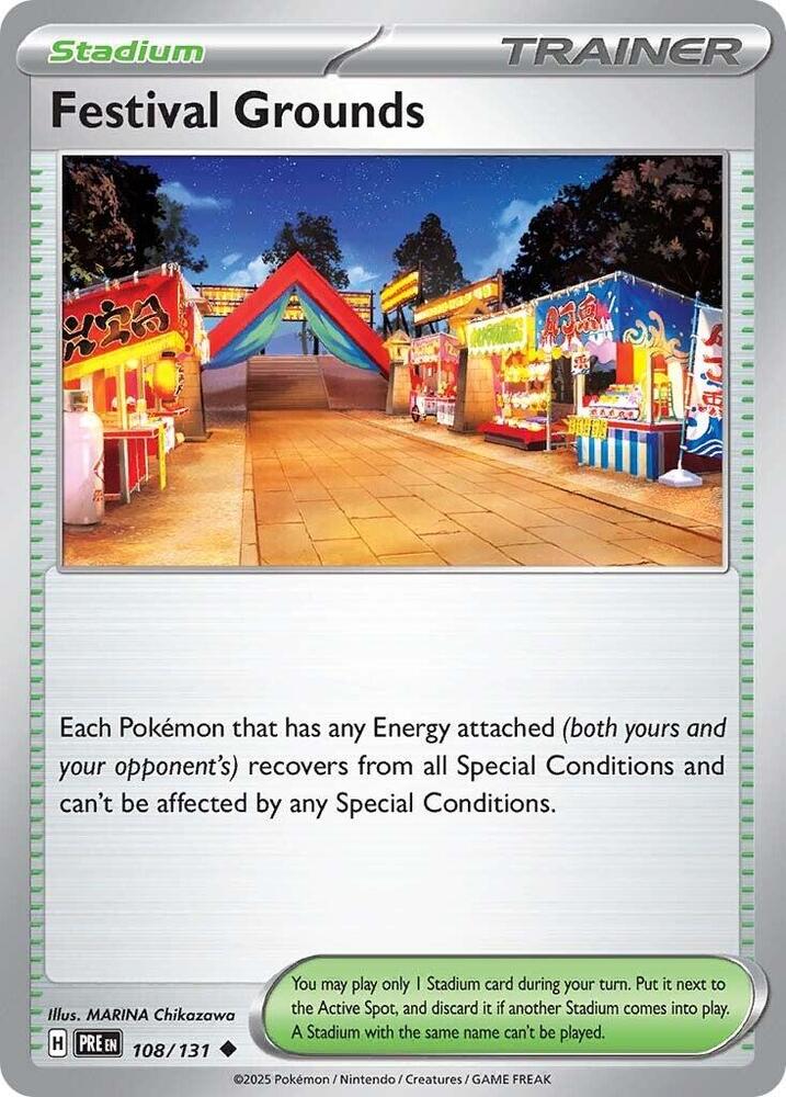 Festival Grounds - 108/131 - SV: Prismatic Evolutions (PRE) - Normal - Pokemon TCG Card