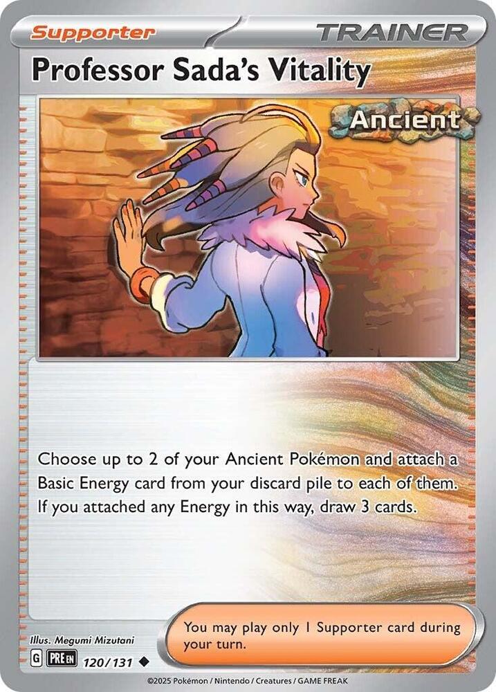 Professor Sada's Vitality - 120/131 - SV: Prismatic Evolutions (PRE) - Normal - Pokemon TCG Card
