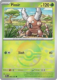 Pinsir (Poke Ball Pattern) - 003/131 - SV: Prismatic Evolutions (PRE)
