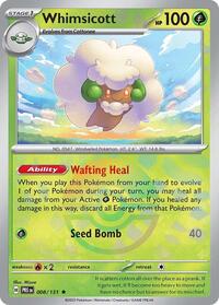 Whimsicott (Poke Ball Pattern) - 008/131 - SV: Prismatic Evolutions (PRE)