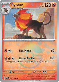 Pyroar (Poke Ball Pattern) - 016/131 - SV: Prismatic Evolutions (PRE)