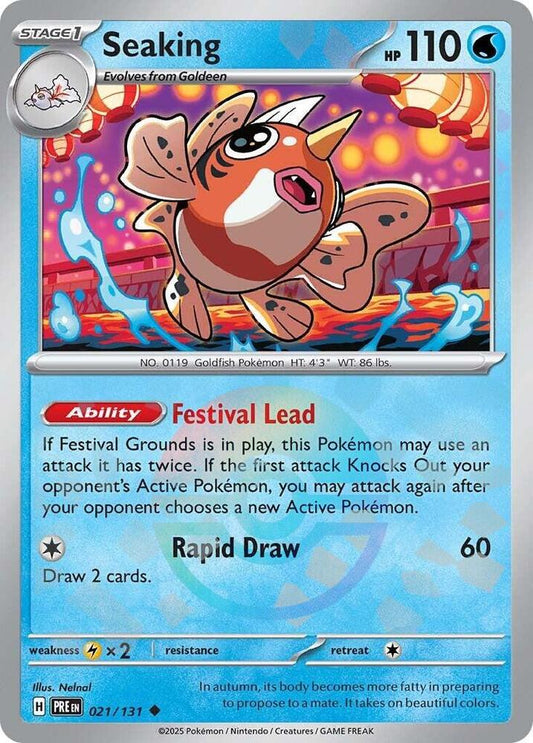 Seaking (Poke Ball Pattern) - 021/131 - SV: Prismatic Evolutions (PRE)