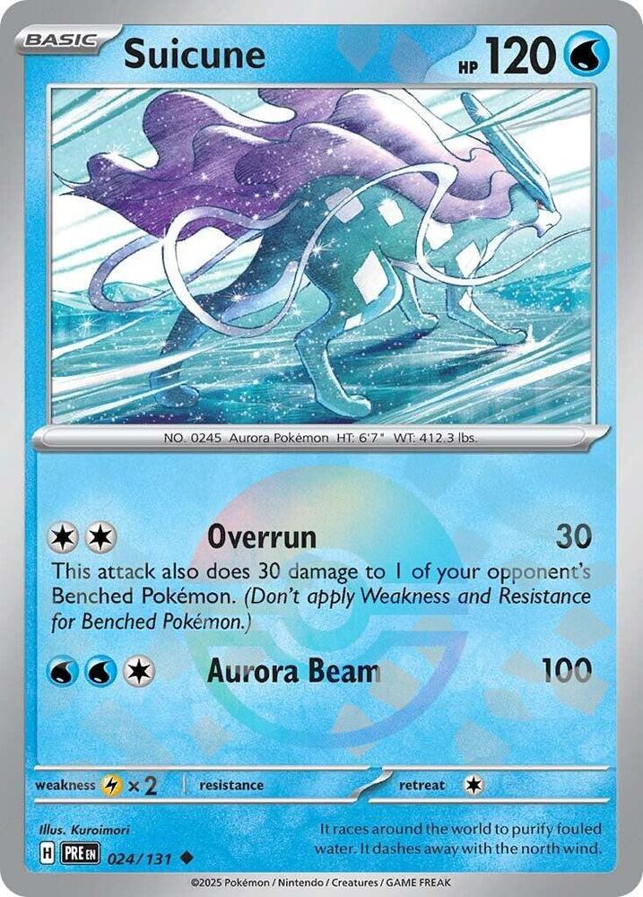 Suicune (Poke Ball Pattern) - 024/131 - SV: Prismatic Evolutions (PRE)